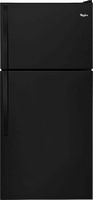 Whirlpool - 18.3 Cu. Ft. Top-Freezer Refrigerator - Black - Large Front