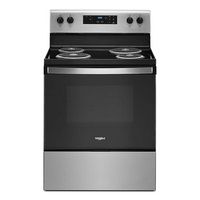 Whirlpool - 4.8 Cu. Ft. Freestanding Electric Range with Keep Warm Setting - Stainless Steel - Large Front