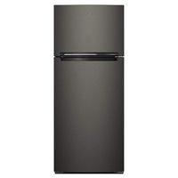 Whirlpool - 17.7 Cu. Ft. Top Freezer Refrigerator - Black Stainless Steel - Large Front
