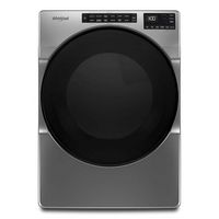 Whirlpool - 7.4 Cu. Ft. Stackable Electric Dryer with Wrinkle Shield - Chrome Shadow - Large Front