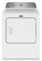 Maytag - 7.0 Cu. Ft. Electric Dryer with Wrinkle Prevent - White - Large Front