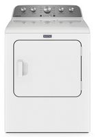 Maytag - 7.0 Cu. Ft. Electric Dryer with Extra Power Button - White - Large Front