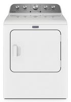 Maytag - 7.0 Cu. Ft. Electric Dryer with Steam Enhanced Cycles - White - Large Front