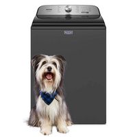 Maytag - 4.7 Cu. Ft. High Efficiency Top Load Washer with Pet Pro System - Volcano Black - Large Front