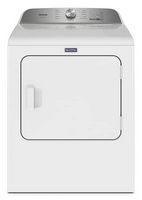 Maytag - 7.0 Cu. Ft. Gas Dryer with Steam and Pet Pro System - White - Large Front