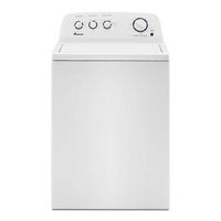 Amana - 3.8 Cu. Ft. High Efficiency Top Load Washer with with High-Efficiency Agitator - White - Large Front