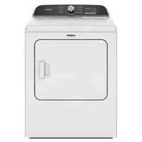 Whirlpool - 7.0 Cu. Ft. Electric Dryer with Moisture Sensor - White - Large Front
