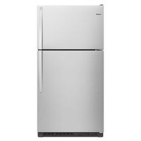 Whirlpool - 20.5 Cu. Ft. Top-Freezer Refrigerator - Monochromatic Stainless Steel - Large Front