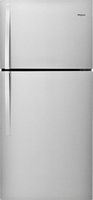 Whirlpool - 19.3 Cu. Ft. Top-Freezer Refrigerator - Monochromatic Stainless Steel - Large Front