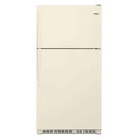 Whirlpool - 20.5 Cu. Ft. Top-Freezer Refrigerator - Biscuit - Large Front