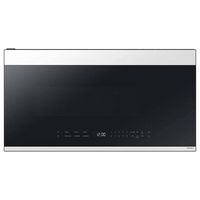 Samsung - OPEN BOX Bespoke 2.1 Cu. Ft. Over-the-Range Microwave with Sensor Cooking and Edge to E... - Large Front