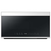 Samsung - OPEN BOX Bespoke 2.1 Cu. Ft. Over-the-Range Microwave with Sensor Cooking and Auto Dimm... - Large Front