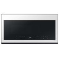 Samsung - OPEN BOX Bespoke 2.1 Cu. Ft. Over-the-Range Microwave with Sensor Cooking and Wi-Fi Con... - Large Front