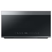 Samsung - OPEN BOX Bespoke 2.1 Cu. Ft. Over-the-Range Microwave with Sensor Cooking and Auto Dimm... - Large Front