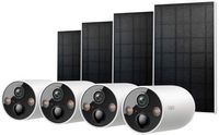 TP-Link - Tapo Outdoor Battery-Powered Wireless 2K Security Camera with Solar Panels (4-Pack) - N... - Large Front