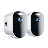 Night Owl - 2 Camera Indoor/Outdoor Wire Free 2K Security Cameras with 2-Way Audio - White - Large Front