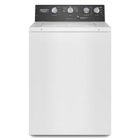 Maytag - 3.5 Cu. Ft. High Efficiency Top Load Washer with Dual Action Agitator - White - Large Front