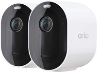 Arlo - Pro 5S 2K Indoor/Outdoor Wire Free Spotlight Security Camera- 2 Camera - White - Large Front