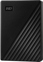 WD - My Passport 6TB External USB 3.0 Portable Hard Drive - Black - Large Front