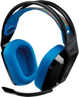 Logitech - G535 Lightspeed Wireless Gaming Headset for PS5, PS4, PC - Black/Blue - Large Front