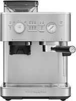 KitchenAid Semi Automatic Espresso Machine with Burr Grinder, KES6551 - Stainless Steel - Large Front