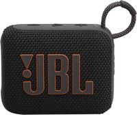 JBL - Go 4 Portable Bluetooth Speaker - Black - Large Front