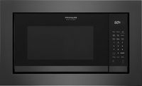 Frigidaire - 1.6 Cu. Ft. Built-In Microwave with Sensor Cooking - Black Stainless Steel - Large Front