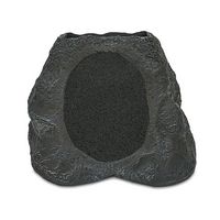 Victrola - Outdoor Wireless Bluetooth Solar Rock Speaker Connect (Each) - Granite - Large Front
