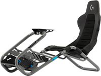 PlaySeat - Trophy-Logitech G Edition Sim Racing Cockpit - Gray - Large Front