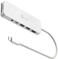 j5create - USB-C  Multi-Port Hub with Power Delivery - Eco White - Large Front