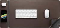 JOURNEY - ALTI Wireless Charging Desk Mat - Dark Brown - Large Front