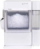 GE Profile - Opal 2.0 Ultra Nugget Ice Maker with Side Tank and Scale Inhibiting Filter - Stone W... - Large Front