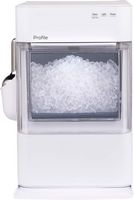 GE Profile - Opal 2.0 Ultra Nugget Ice Maker with Scale Inhibiting Filter - Stone White - Large Front