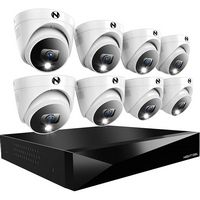 Night Owl - 12-Channel, 8-Camera Dome Indoor/Outdoor Wired 2K 2TB DVR Security System with 2-Way ... - Large Front