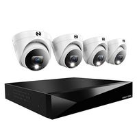 Night Owl - 2-Channel, 4-Camera Dome Indoor/Outdoor Wired 2K 2TB DVR Security System with 2-Way A... - Large Front