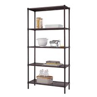 TRINITY - 5-Tier | 36x14x72 | Slat Shelving | - Dark Bronze - Large Front