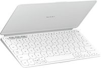 Logitech - Keys-To-Go 2 Slim Portable Bluetooth Keyboard for Tablet With Built-in Cover - Pale Gray - Large Front