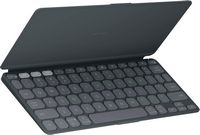 Logitech - Keys-To-Go 2 Slim Portable Bluetooth Keyboard for Tablet With Built-in Cover - Graphite - Large Front