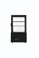 Premium Levella - 2.1 Cu. Ft. 4-Sided Glass Commercial Merchandiser Refrigerated Display Case - B... - Large Front