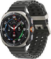 Samsung - Galaxy Watch Ultra Titanium Smartwatch 47mm LTE - Titanium Silver - Large Front