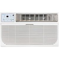 Keystone - 8,000 BTU 115V Through-the-Wall Air Conditioner with Follow Me LCD Remote Control - White - Large Front