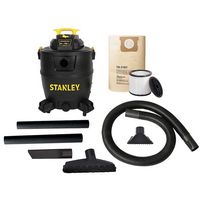 Stanley - 16 Gallon 6HP Pro Poly Series Wet/Dry Vacuum - black - Large Front