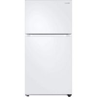 Samsung - 21.1 Cu. Ft. Top-Freezer Refrigerator - White - Large Front