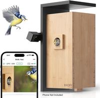 BIRDFY - AI Smart Birdhouse, Bird Nest with Dual Cameras, Solar Power&AI Enabled Bird Recognition... - Large Front