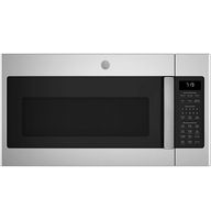 GE - 1.9 Cu. Ct. Over-the-Range Microwave with Sensor Cooking and Steam Cleaning - Stainless Steel - Large Front