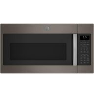 GE - 1.9 Cu. Ft. Over-the-Range Microwave with Sensor Cooking and Steam Cleaning - Slate - Large Front