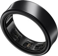 Samsung - Galaxy Ring – Size Before You Buy – Size 8 - Titanium Black - Large Front