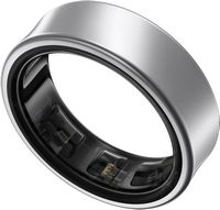 Samsung - Galaxy Ring – Size Before You Buy – Size 10 - Titanium Silver - Large Front