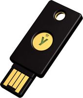 Yubico - YubiKey 5 NFC - Two-Factor authentication (2FA) Security Key, Connect via USB-A or NFC, ... - Large Front