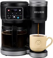Keurig - K-Duo Single Serve & Carafe Coffee Maker - Black - Large Front